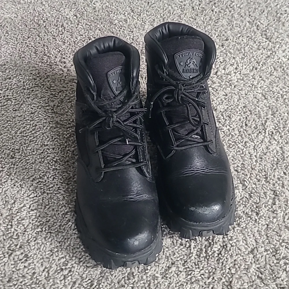GUC Rocky Alpha Force Black Leather Boots Men's Sz 7
